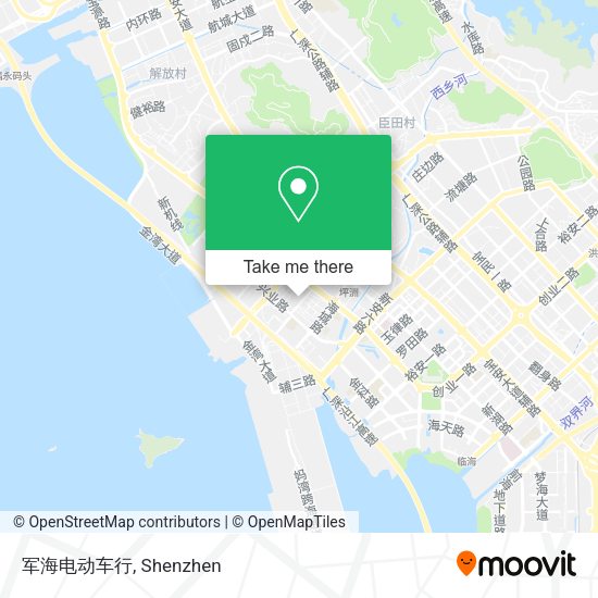 军海电动车行 map