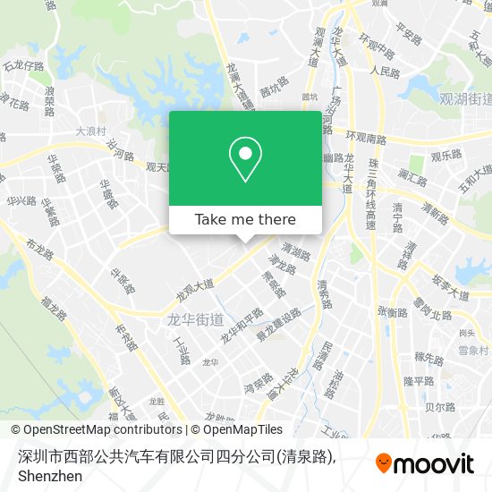 深圳市西部公共汽车有限公司四分公司(清泉路) map