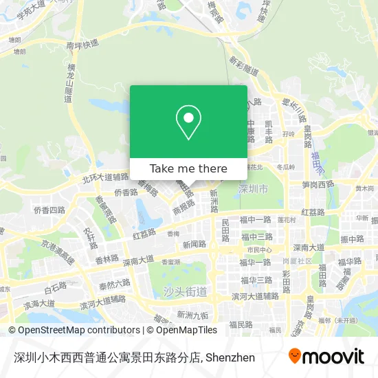 深圳小木西西普通公寓景田东路分店 map