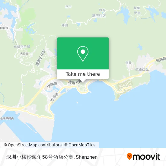 深圳小梅沙海角58号酒店公寓 map