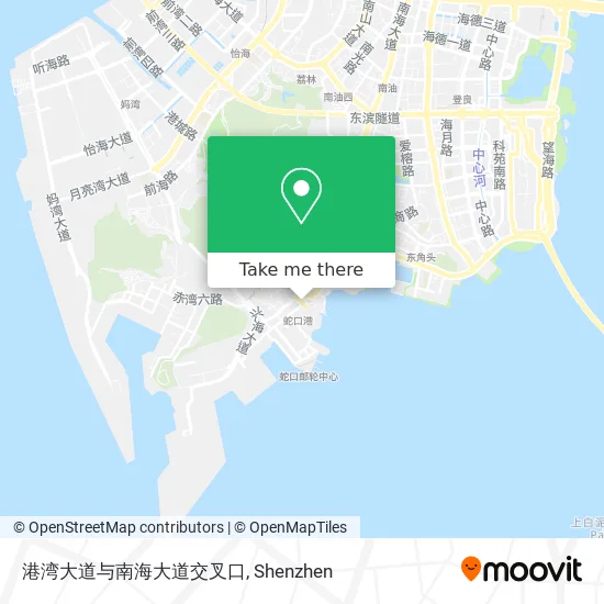 港湾大道与南海大道交叉口 map