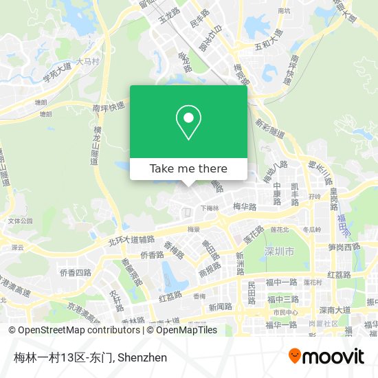 梅林一村13区-东门 map
