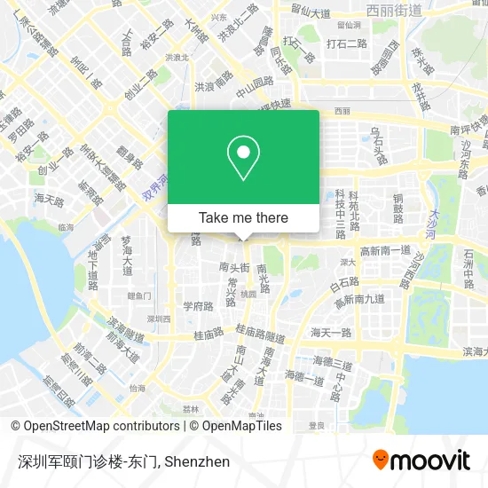 深圳军颐门诊楼-东门 map