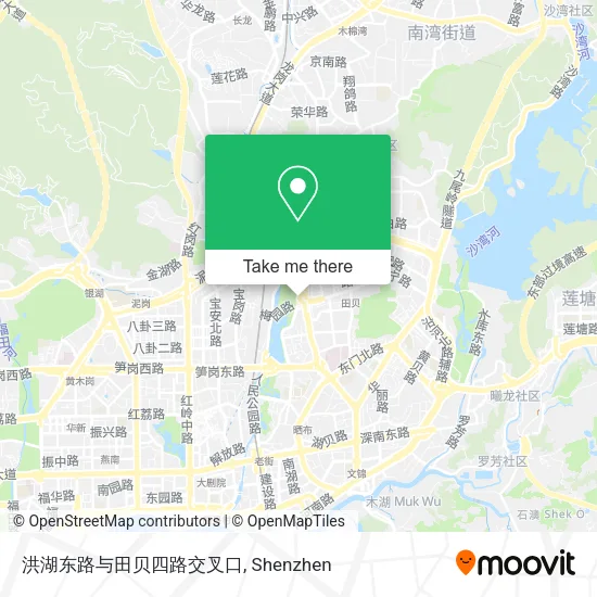 洪湖东路与田贝四路交叉口 map