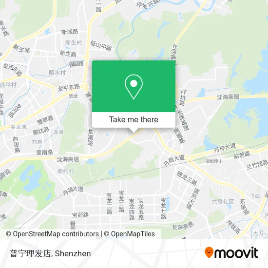 普宁理发店 map