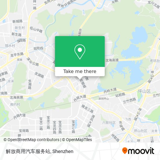 解放商用汽车服务站 map