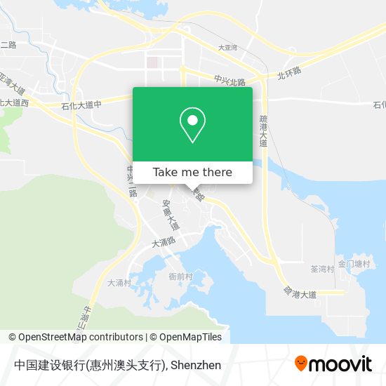 中国建设银行(惠州澳头支行) map