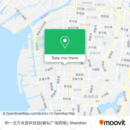 和一北方永发科技园(银钻广场西南) map