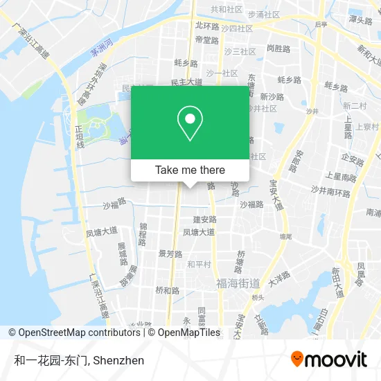 和一花园-东门 map