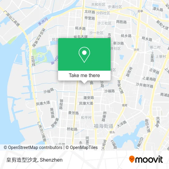皇剪造型沙龙 map