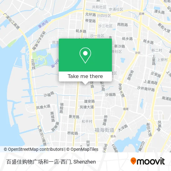 百盛佳购物广场和一店-西门 map