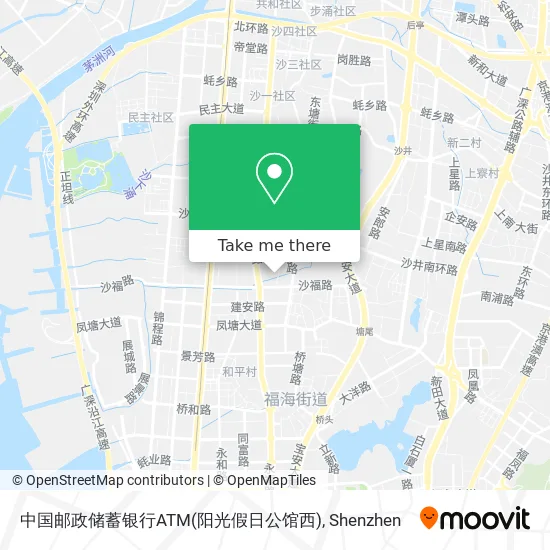 中国邮政储蓄银行ATM(阳光假日公馆西) map