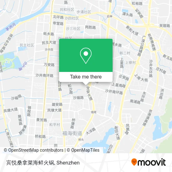 宾悦桑拿菜海鲜火锅 map