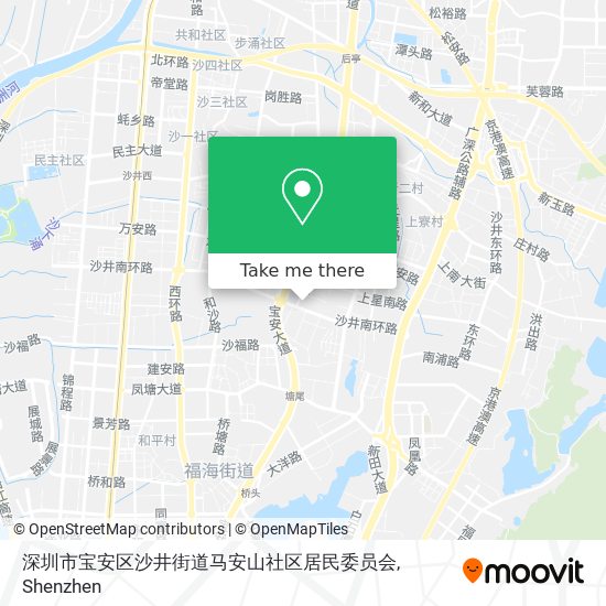 深圳市宝安区沙井街道马安山社区居民委员会 map