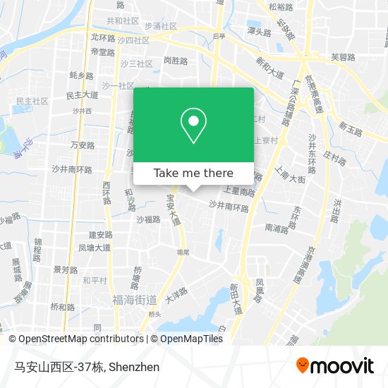 马安山西区-37栋 map