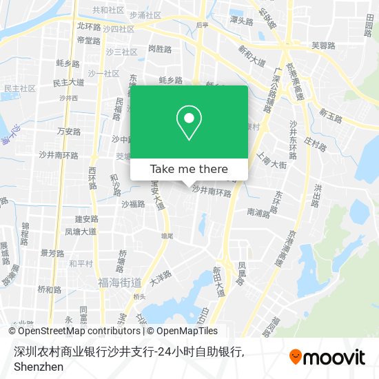 深圳农村商业银行沙井支行-24小时自助银行 map