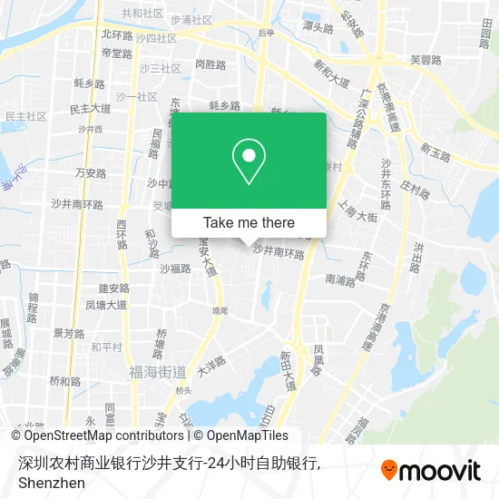 深圳农村商业银行沙井支行-24小时自助银行 map