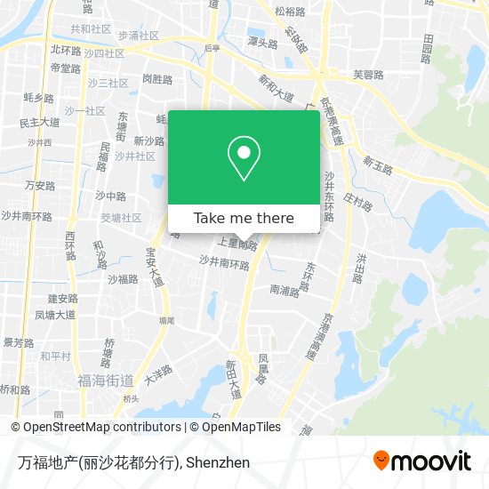 万福地产(丽沙花都分行) map