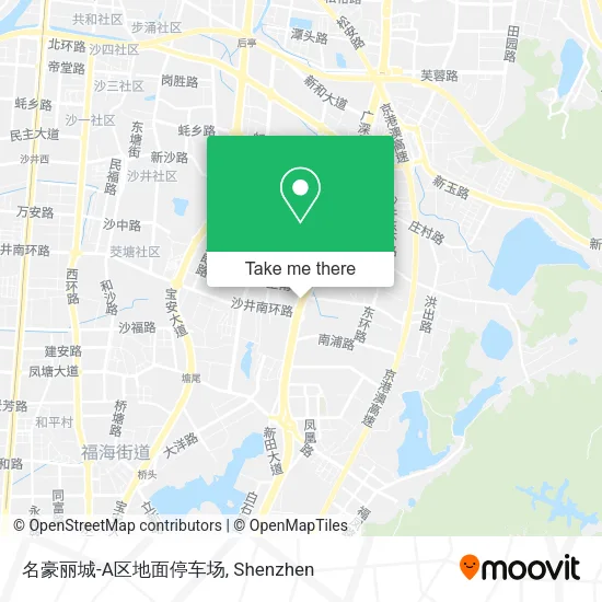名豪丽城-A区地面停车场 map