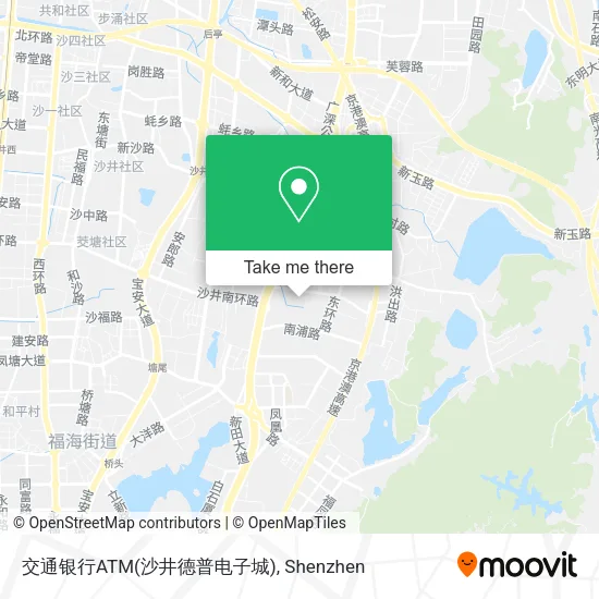 交通银行ATM(沙井德普电子城) map