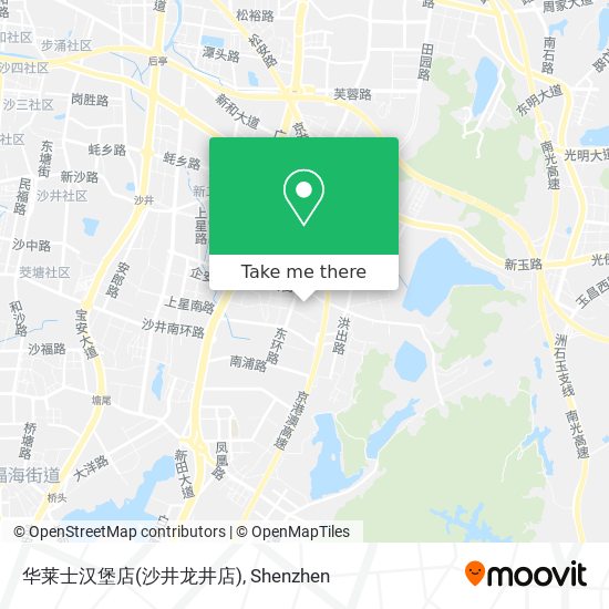 华莱士汉堡店(沙井龙井店) map