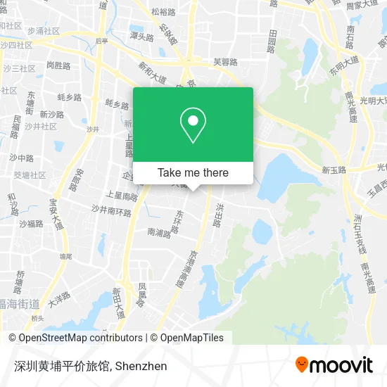 深圳黄埔平价旅馆 map