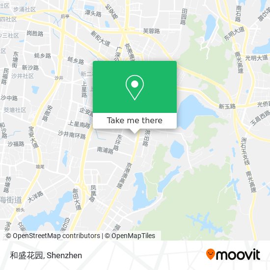 和盛花园 map