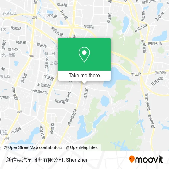 新信惠汽车服务有限公司 map