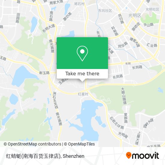 红蜻蜓(南海百货玉律店) map