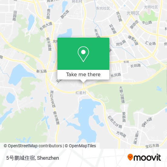 5号鹏城住宿 map