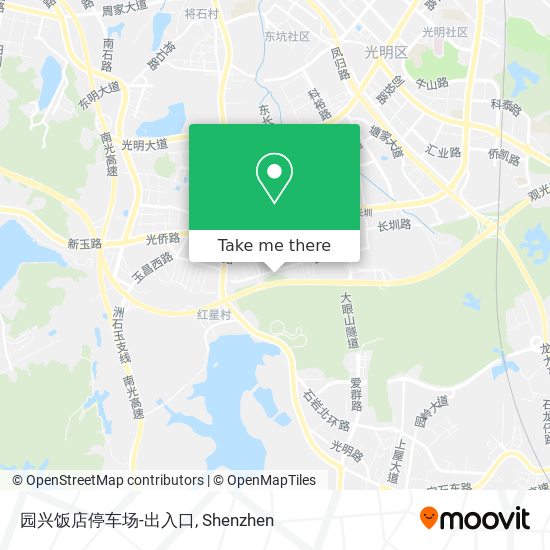 园兴饭店停车场-出入口 map