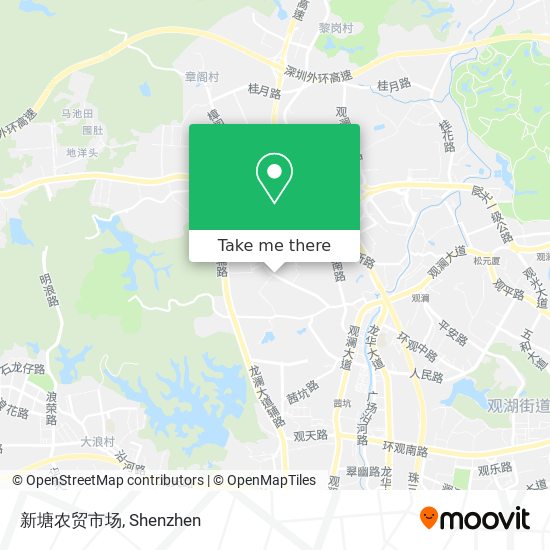 新塘农贸市场 map