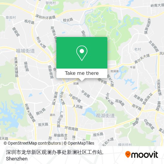 深圳市龙华新区观澜办事处新澜社区工作站 map