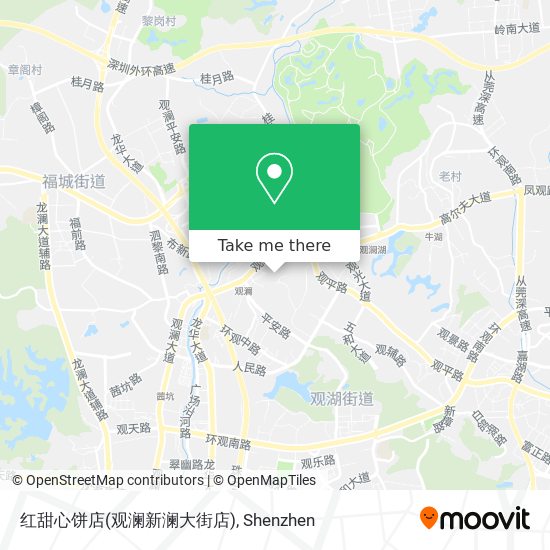 红甜心饼店(观澜新澜大街店) map