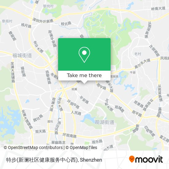 特步(新澜社区健康服务中心西) map