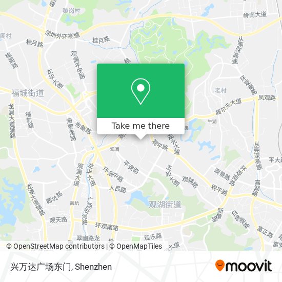兴万达广场东门 map