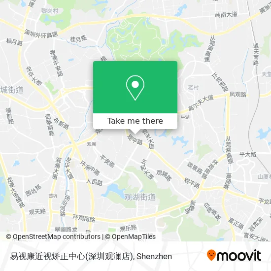 易视康近视矫正中心(深圳观澜店) map