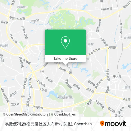 易捷便利店(松元厦社区大布新村东北) map