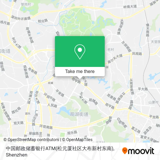 中国邮政储蓄银行ATM(松元厦社区大布新村东南) map