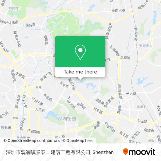 深圳市观澜镇景泰丰建筑工程有限公司 map