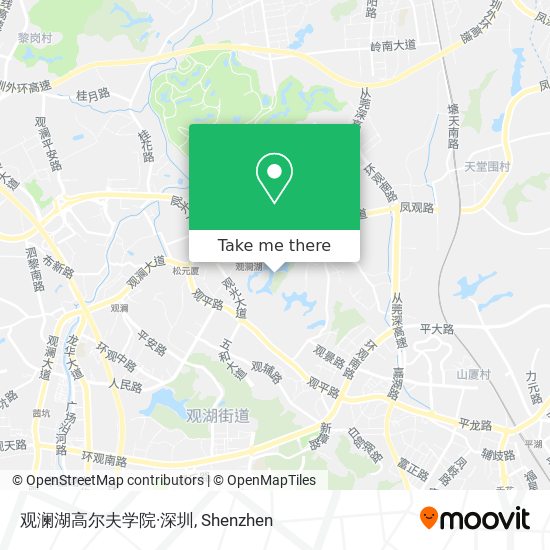 观澜湖高尔夫学院·深圳 map