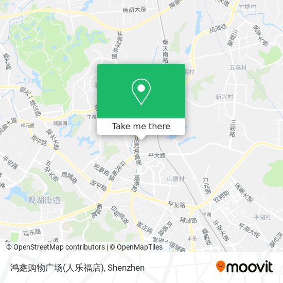 鸿鑫购物广场(人乐福店) map