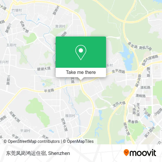 东莞凤岗鸿运住宿 map