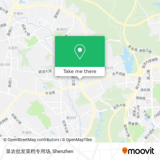 菜农批发菜档专用场 map