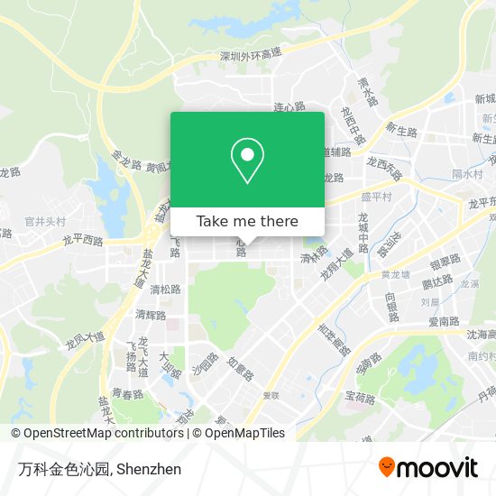 万科金色沁园 map