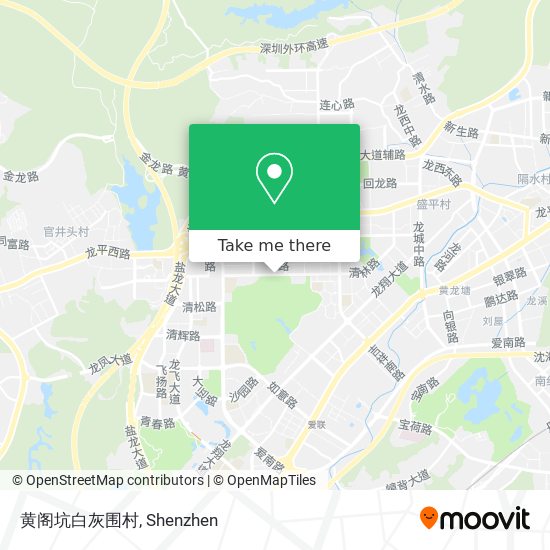 黄阁坑白灰围村 map
