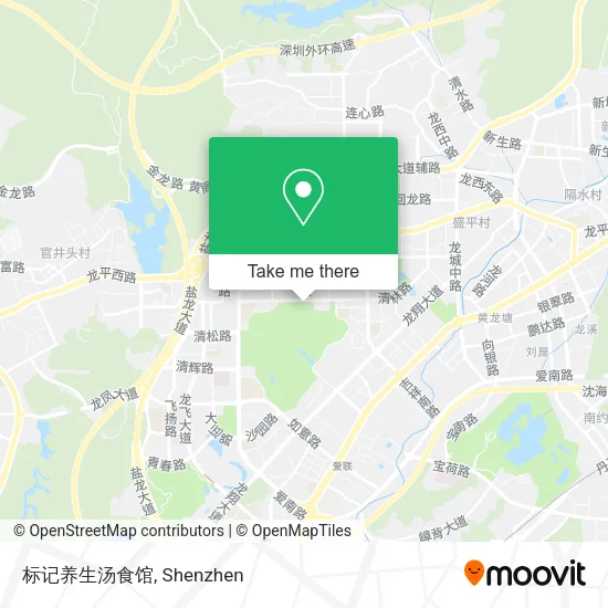 标记养生汤食馆 map