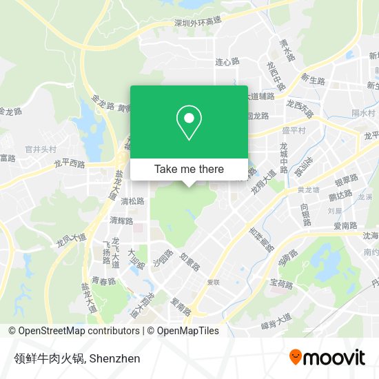 领鲜牛肉火锅 map