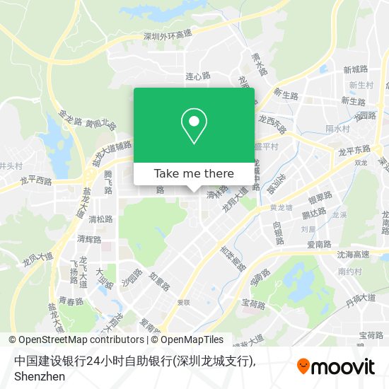 中国建设银行24小时自助银行(深圳龙城支行) map