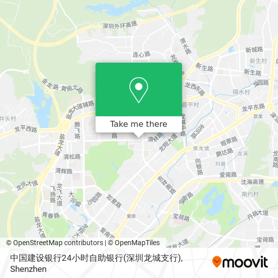 中国建设银行24小时自助银行(深圳龙城支行) map